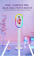 Stan foto pernikahan 2025 glamor: DSLR iPad dengan Flash, desain logam, dan 360 ° RGB untuk acara besar