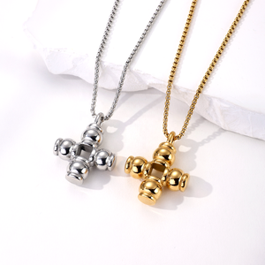 Hot Selling Ladies Monaco <b>Cross</b> Stainless Steel Necklace Roccia Pendant Necklaces Wholesale - Product Image 6