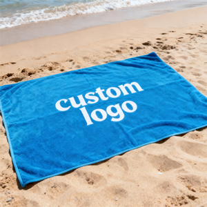 Bán buôn in kích thước lớn trọng lượng cao đa màu sắc tinh khiết bông hình chữ nhật kỹ thuật số in bãi biển Khăn - Product Image 2