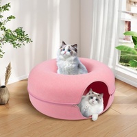 Lit pour chat pliable en feutre, best-seller, avec grotte, grande maison pour chat en feutre