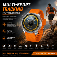 SENBONO MAX88 Herren-Smartwatch: 1,43-Zoll-Vollbildschirm, GPS, Kompass, Multisport-Modi Multifunktionale Runde Smartwatch