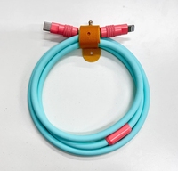 Superventas de fábrica 1,5 M 240W C a C Cable de carga de silicona súper rápido para Apple Huawei Samsung