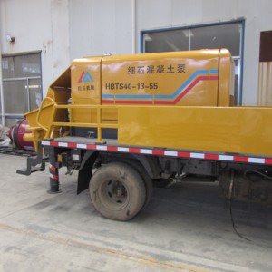 A bomba concreta portátil de alta pressão com o reboque do motor diesel montou a bomba móvel concreta para construir a comunidade - Product Image 3