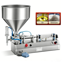 Machine de remplissage de liquides de table compacte pour pommades, crèmes cosmétiques, assaisonnements alimentaires et emballage