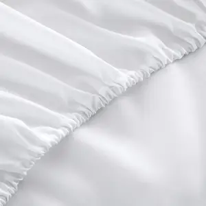 Hotel de Luxo têxtil folha de cama de microfibra macia 1800 contagem bolso profundo 4 pedaço lençol da cama do hotel conjunto para o uso do hotel