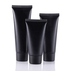 Customized Private LOGO Empty Squeeze <b>Tube</b> Cosmetic Hand Cream <b>Plastic</b> Soft <b>Tube</b> Black Packaging - Product Image 4