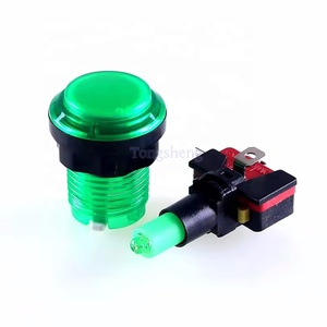 Factory Price 32mm Illuminated White Round <strong>Push</strong> <strong>Button</strong> with LED Light Arcade <strong>Game</strong> <strong>Machine</strong> Plastic <strong>Button</strong> - Product Image 4