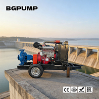 Pompe à eau diesel portable 20 CV à turbine centrifuge et à flux mixte de 2, 4, 6, 8 pouces pour l'irrigation agricole des vergers et des fermes