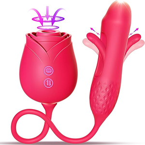 Hochwertiger 2-in-1 Rosen-<span class=keywords><strong>Sex</strong></span>-<span class=keywords><strong>Vibrator</strong></span> mit Saugfunktion für Frauen Vaginal - Product Image 5