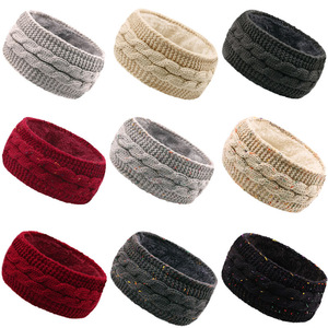 Youce YouceH08 Europäisch-Amerikanisches Winter-Plüsch-Häkel-Stirnband Elastisches Gestricktes Stirnband Warmes Haaraccessoire Jacquard Ohrenschutz Sport - Product Image 2