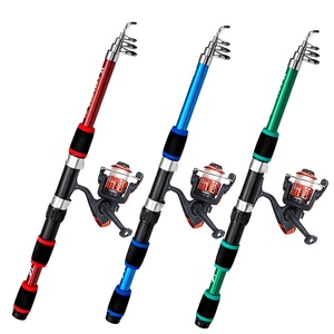 Nouvelle <span class=keywords><strong>Canne</strong></span> à Pêche Télescopique Portable en Fibre de Verre pour Rivière, Lac, Ruisseau et Eau Salée, 1,8 m, Prix Abordable - Product Image 1