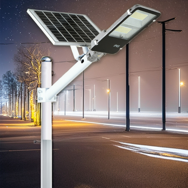 Cheap 500W 150Watt Ip67 6500K Security Battery Integrated Warm White Outdoor Powered Lamp Solar Led Street Light for Landscaping