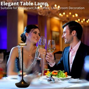 Modern Restaurant Hotel Desk Lamp Cordless Charging <b>Decorative</b> <b>Lighting</b> Led Table Lamp - Product Image 2