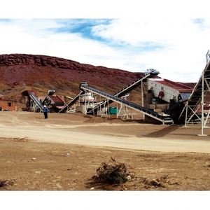 Concasseur à mâchoires à basse vitesse pour pierres fines, grande capacité, pour clinker, minerai et exploitation minière aurifère, installation complète - Product Image 2