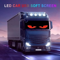 Panneaux publicitaires pour voitures et camions Contrôle par application Panneau flexible à LED RVB Affichage numérique à messages défilés programmable par USB Panneau matriciel à LED
