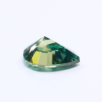 Prix usine Fancy Cut Synthétique Moissanite 1CT 2CT 3CT Poire Coupe Vert Moissanite Pierres Avec Certificat CRA