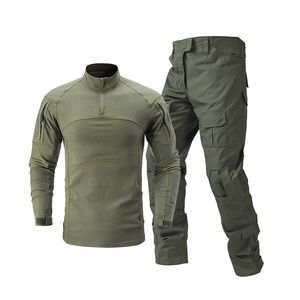 Combinaison de camouflage en coton pur DF pour hommes, manches longues, entraînement tactique en plein air, toutes saisons - Product Image 4