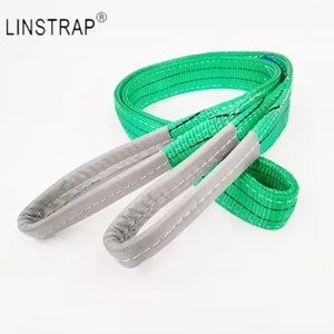 Liniu 1t 2t 3t 4t 5t 10t 폴리에스터 소프트 웨빙 슬링 웹 벨트 컨테이너 평평한 눈을 가진 리프팅 슬링 - Product Image 1