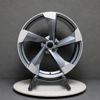 JOYEE OEM Jante en alliage d'aluminium monobloc forgée à 5 branches 5x112 PCD Nouveau design concave pour voiture de tourisme Audi A6 A8 S4 S8