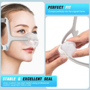 Coussinets nasaux en silicone médical personnalisés pour <span class=keywords><strong>masque</strong></span> <span class=keywords><strong>CPAP</strong></span> AirFit N20, moulage par injection LSR, usine proposant des services de découpe et de traitement - Product Image 5