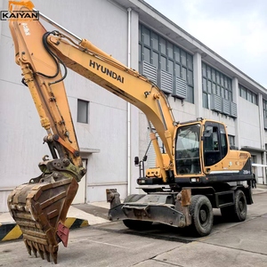 รถขุดไฮดรอลิกแบบล้อขนาดกลาง HYUNDAI R210W 21 ตัน มือสอง นำเข้าจากเกาหลีแท้ สำหรับงานก่อสร้างถนน - Product Image 3