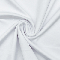 Matériel respirable de polyester de tissu tricoté par DTY, tissu simple de débardeur de Spandex de couleurs faites sur commande pour la chemise