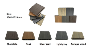 Valla de jardín Wpc moderna valla de WPC compuesta de plástico y madera con valla de jardín - Product Image 2