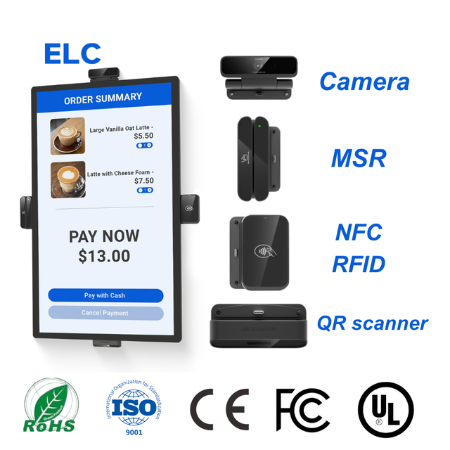 24 Inch Restaurants Display Screen with Android 14 NFC RK3588 4+32GB 1920x1080 Resolution Animation Support for Restaurants