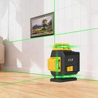 Niveau laser GuangChen 16 lignes à faisceau vert 3D 4D, auto-nivelant, pour pose de carrelage mural et au sol, outil de construction