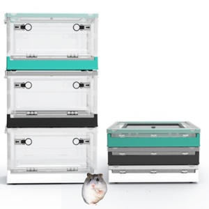 <span class=keywords><strong>Cage</strong></span> à reptiles pliable transparente, cages à hamsters, <span class=keywords><strong>cage</strong></span> de reproduction en plastique pour reptiles, enclos - Product Image 1
