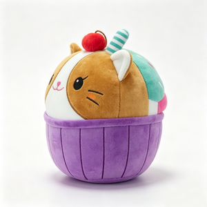 Peluche chat cupcake personnalisée, peluche chat dessert, peluche chat cupcake, peluche chat sur le thème de la nourriture, chat cupcake mignon - Product Image 5