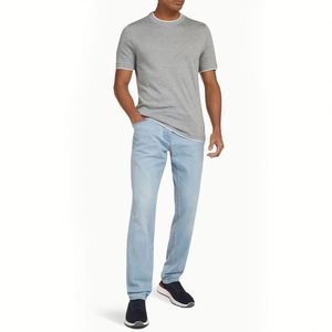 Camiseta de Hombre 100% Algodón, 230gsm, Cuello Redondo, Manga Corta, Corte Holgado, Formal, con Impresión de Logotipo de Marca Personalizada, Anti-Pilling - Product Image 3