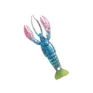 YOUME 95mm 6g écrevisses Jig Wobblers ABS métal artificiel appâts souples appâts en silicone pour la pêche au bar matériel de pêche en rivière - Product Image 6