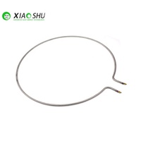 XIAOSHU eléctrico 600mm de diámetro horno elemento calefactor tubo 230V 400W calentador Tubular de forma redonda