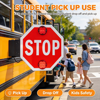 Panneau de signalisation LED clignotant Stop/Slow pour bus scolaire, contrôle de la circulation, en aluminium, arabe, anglais, vente en gros Yxz