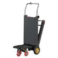 Carretilla Eléctrica para Subir Escaleras, Capacidad de Carga 400 kg, con Neumáticos Sólidos, para Mudanzas y Transporte