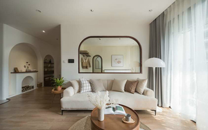 Modern Natural <b>Wood</b> Couch 2 Seater 220x85cm Foam Fabric <b>Sofa</b> Minimalist Vietnam Design - Product Image 2