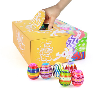 Custom Party Supplies Easter Eggs AB007 24 PCS Plastic Toys For Kids Easter Eggs