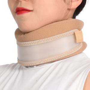 경량 스폰지 목 보호대 경추 지원 조정 가능한 벨크로 스트랩 목 통증 완화 목 교정기 - Product Image 3