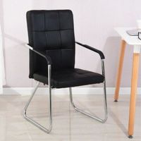Chaise de bureau ergonomique moderne en cuir PU durable pour la maison, le bureau, le salon, la chambre, la villa, l'hôtel et les salles de conférence (éco-responsable)