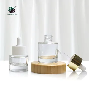 Hình bầu dục Vai phẳng dày dưới 30 ml 20 ml nước hoa độc đáo chai thủy tinh giá rẻ tinh dầu Chai nhỏ giọt