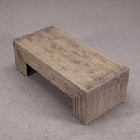 Table basse carrée en bois de racine brun antique, durable, faite à la main, décorative, minimaliste, écologique, meubles de salon