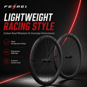 Vente en gros de roues de vélo de route en carbone <span class=keywords><strong>Ferei</strong></span> EH-24 700C, frein à disque tubeless, moyeu à cliquet léger, fournisseur OEM ODM - Product Image 1