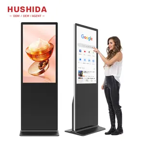 Beste Populaire 43 55 65 75 Inch Indoor Vloer Staande Reclame Display Android Totem