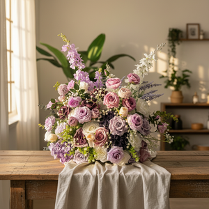 ZIKE Original Design Realistische Künstliche Seiden-Lila-Blumenkugel Hochzeitsdekoration & Zubehör Tischdekoration für Veranstaltungen - Product Image 6