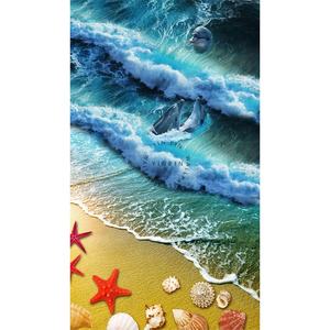 Azulejos de Pared 3D de PVC con Diseño de Conchas Marinas y Delfines para Baño - Product Image 4