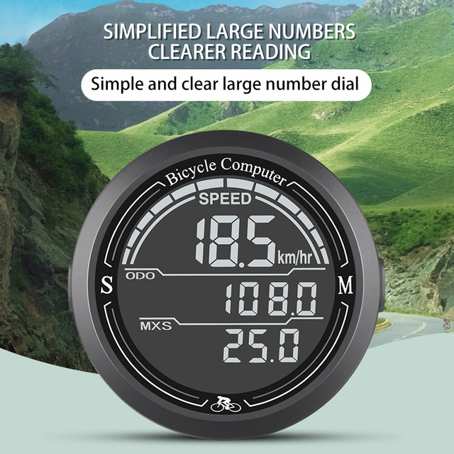 Portable Road Bicycle Computer Luminous Waterproof High Precision Riding Equipment Long Endurance Mountain Bike Speed Odometer