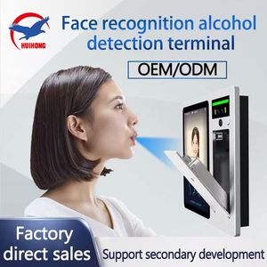 Machine d'analyse d'alcool biométrique avec reconnaissance faciale, contrôle d'accès et pointage des présences, vente directe d'usine OEM ODM, personnalisable, WIFI - Product Image 1