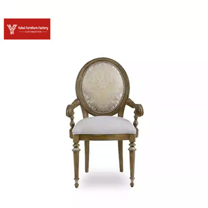 Mesa de Comedor Colonial de Madera Maciza con Incrustaciones de Madera Burl y Pedestal Acanalado para Uso en el Hogar - Product Image 4