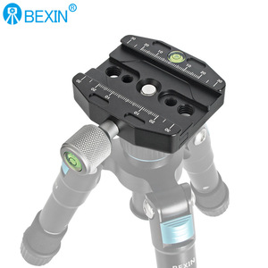 แผ่นยึดแบบปลดเร็ว Bexin สำหรับกล้องดิจิตอล อลูมิเนียมอัลลอยด์ พร้อมปุ่มล็อค ขาตั้งกล้องแบบพกพา พร้อมระดับน้ำ - Product Image 2
